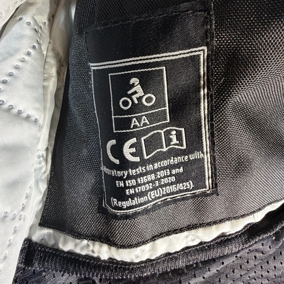 Duchinni Motorcycle Jacket Women’s Small Black Red CE Approved Class AA - Picture 10 of 16